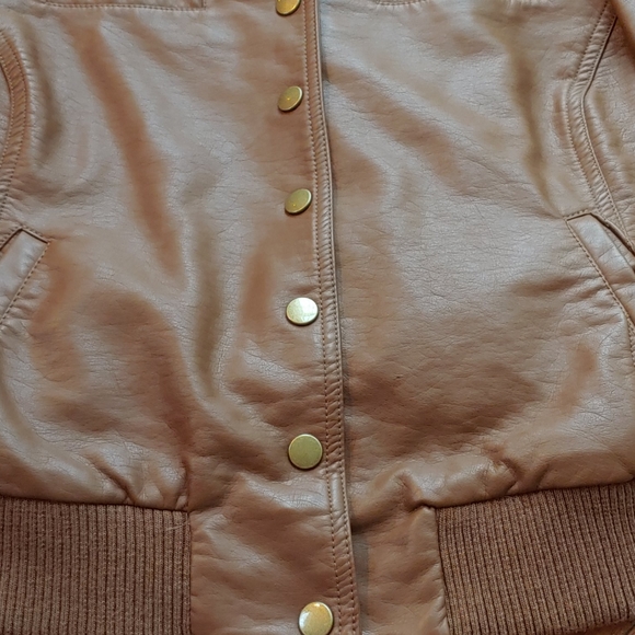 Faux leather jacket. - Picture 4 of 7